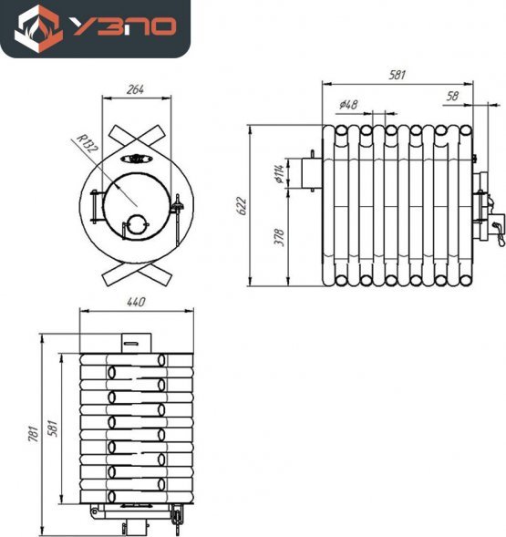 Печь УЗПО «Атлантика 200»