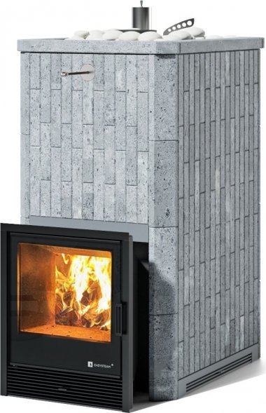 Печь ИзиСтим Геленджик в наборном полноценном кожухе с открытым верхом