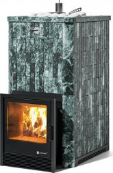 Печь ИзиСтим Геленджик в наборном полноценном кожухе с открытым верхом