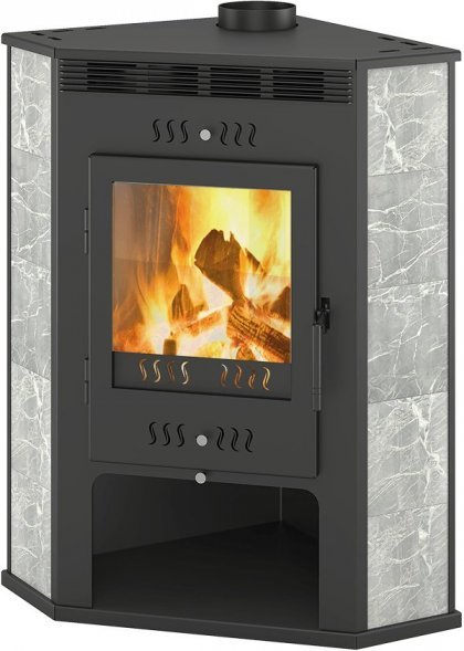 Печь-Камин Aston 11кВт (180 м3) угловой Ø 150мм Талькохлорит