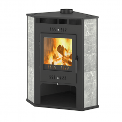 Печь-Камин Aston 11кВт (180 м3) угловой Ø 150мм Талькохлорит