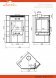 Печь-Камин Aston 11кВт (180 м3) угловой Ø 150мм Талькохлорит