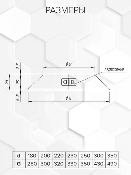 Юбка 70мм (эмаль) 