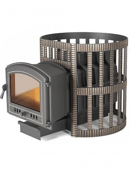 Дровяная печь для бани Везувий Легенда Ретро 24 Ковка (224)