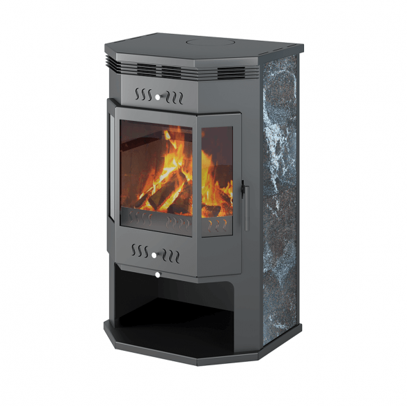 Печь-Камин Aston 12 кВт (200 м3) Призматик (Амфиболит)