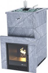 Печь ИзиСтим Геленджик в полноценном кожухе с открытым верхом