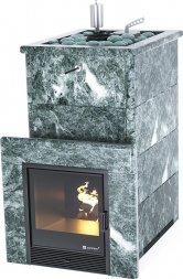 Печь ИзиСтим Геленджик в полноценном кожухе с открытым верхом
