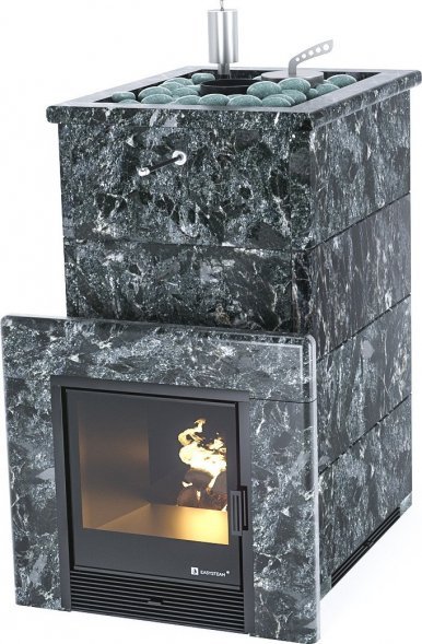 Печь ИзиСтим Геленджик в полноценном кожухе с открытым верхом