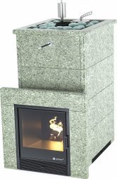 Печь ИзиСтим Геленджик в полноценном кожухе с открытым верхом