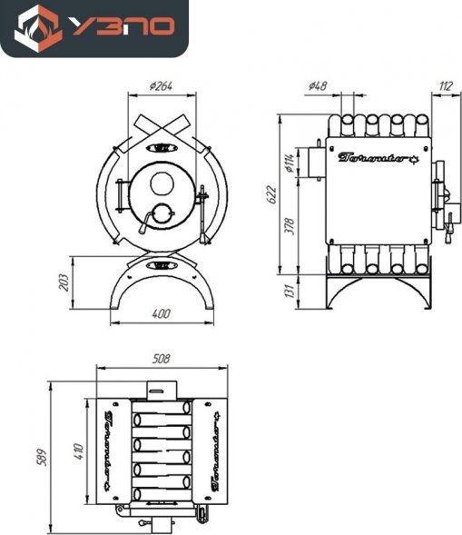 Печь УЗПО «Торонто 100»