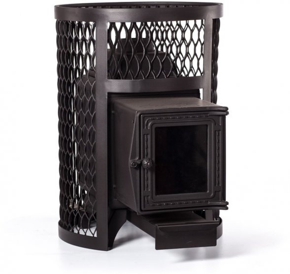 Банная печь FireWay Кольчуга 18 (201) с сеткой