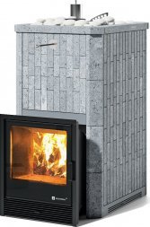 Печь для бани ИзиСтим Сочи в наборном полноценном кожухе с открытым верхом