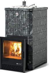 Печь для бани ИзиСтим Сочи в наборном полноценном кожухе с открытым верхом