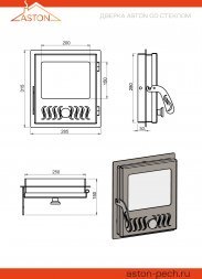 Дверка Aston со стеклом