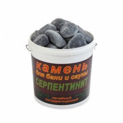 Серпентинитит шлифованный крупный уп.20 кг.