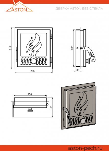 Дверка Aston без стекла