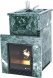 Печь для бани ИзиСтим Сочи в полноценном кожухе с открытым верхом
