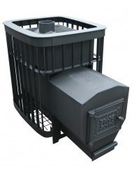 Дровяная печь для бани Варвара Каменка удлиненная топка