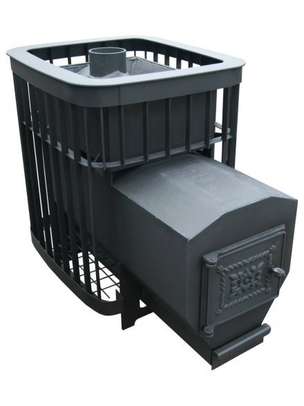 Дровяная печь для бани Варвара Каменка удлиненная топка