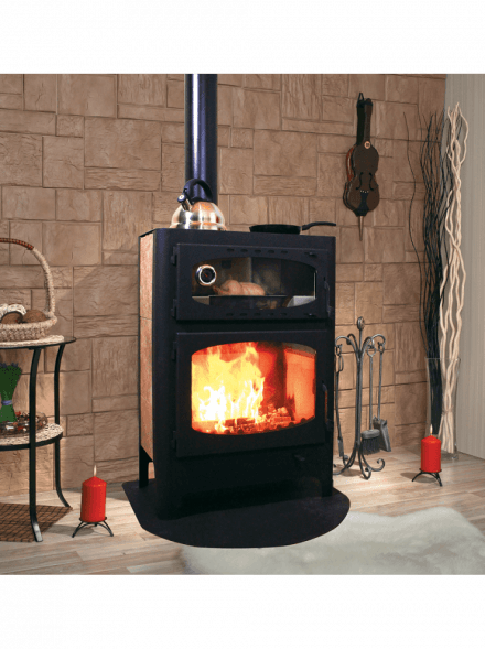 Печь-камин ЭкоКамин Бавария &quot;Эко&quot; с духовкой и плитой