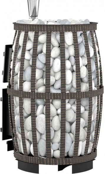 Дровяная печь для бани Везувий Легенда Русский Пар Ковка 18 (270) Б/В