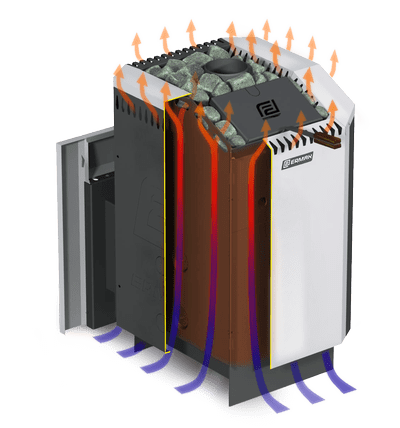 Дровяная печь для бани ERMAK 24 ПРЕМИУМ