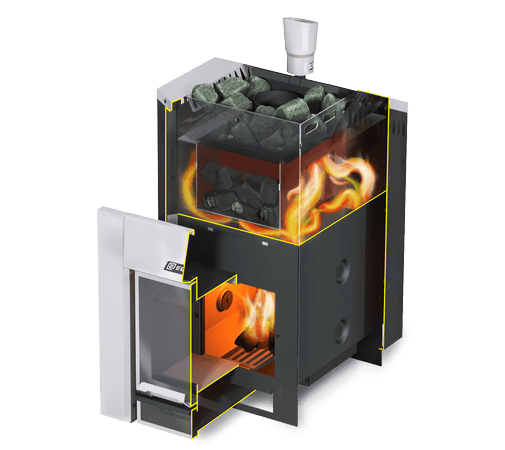 Дровяная печь для бани ERMAK 24 ПРЕМИУМ