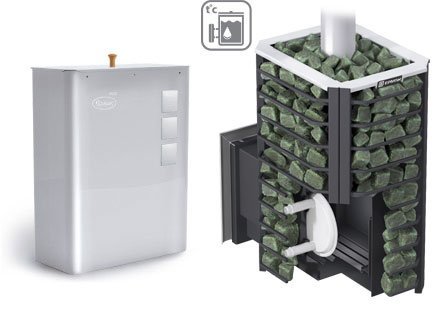 Дровяная печь для бани ERMAK 20 СЕТКА-ПРЕМИУМ