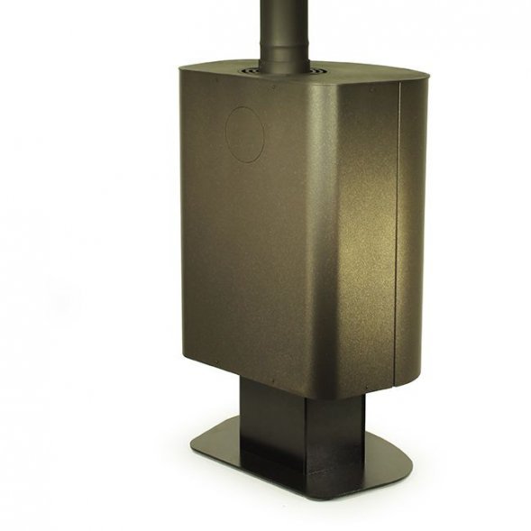 Печь-камин TMF Визиера черная бронза